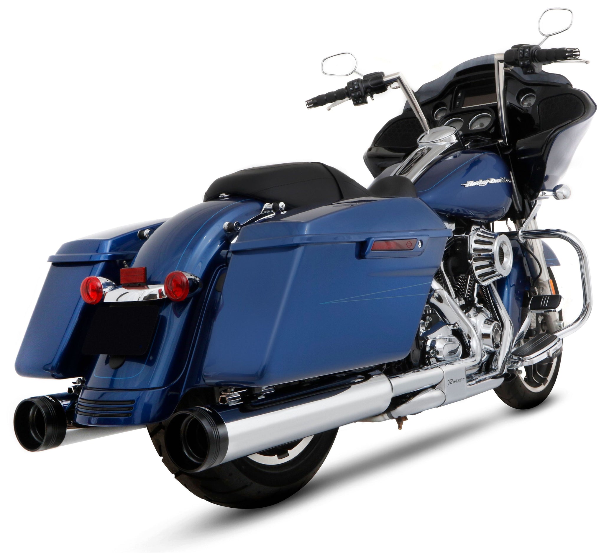 Silenciadores deslizantes Rinehart DBX 45 de 4 1/2" para Harley Touring
