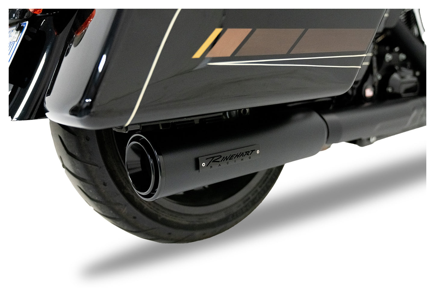 Silenciadores deslizantes Rinehart HP45 de 4 1/2" para Harley Touring 2017-2026