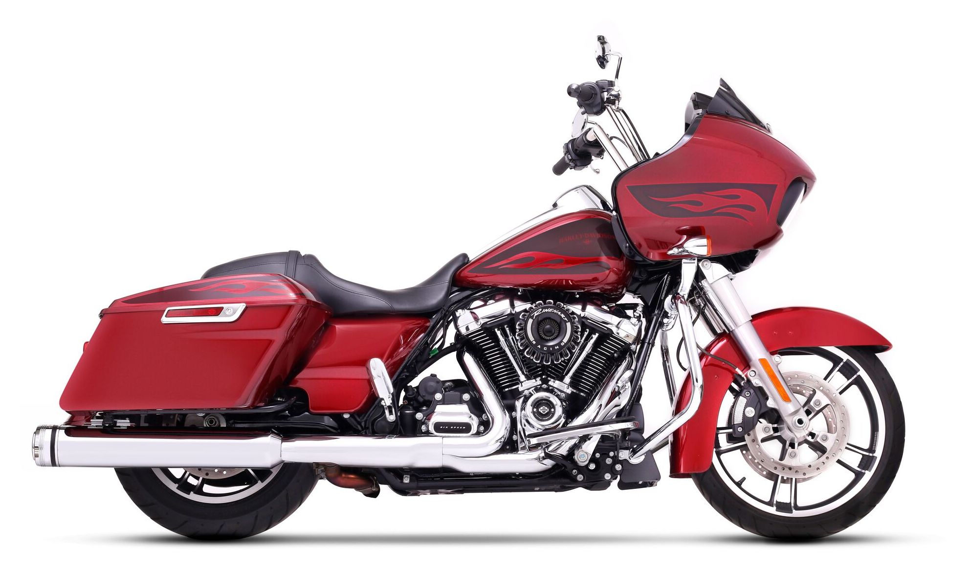 Silenciadores deslizantes Rinehart DBX 45 de 4 1/2" para Harley Touring
