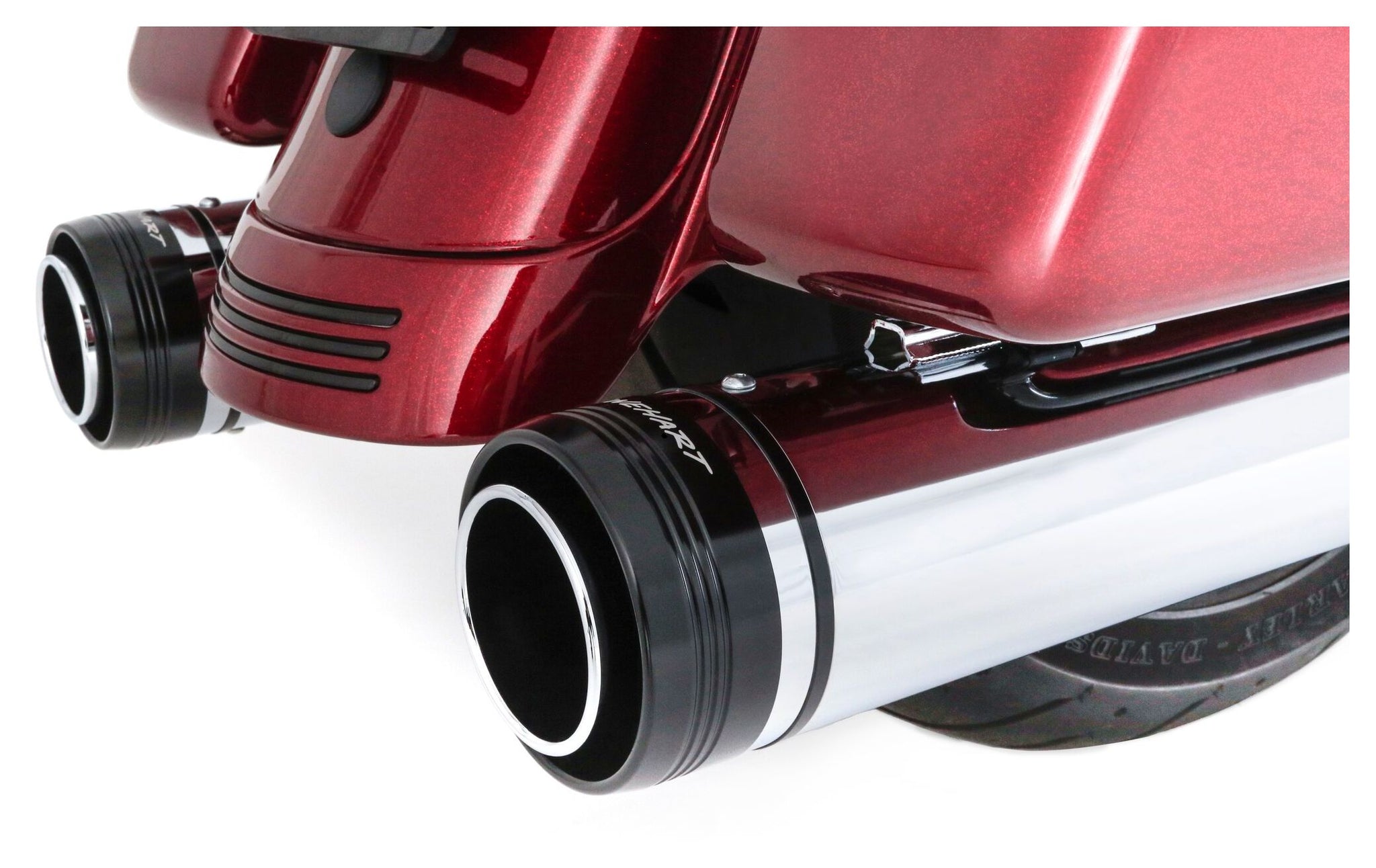 Silenciadores deslizantes Rinehart DBX 45 de 4 1/2" para Harley Touring