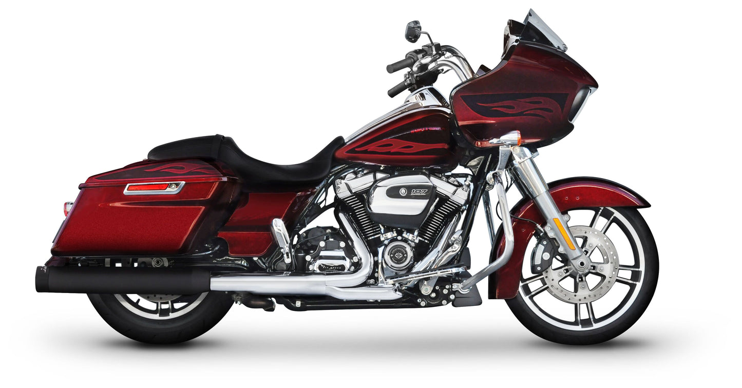 Silenciadores deslizantes Rinehart DBX 40 de 4" para Harley Touring