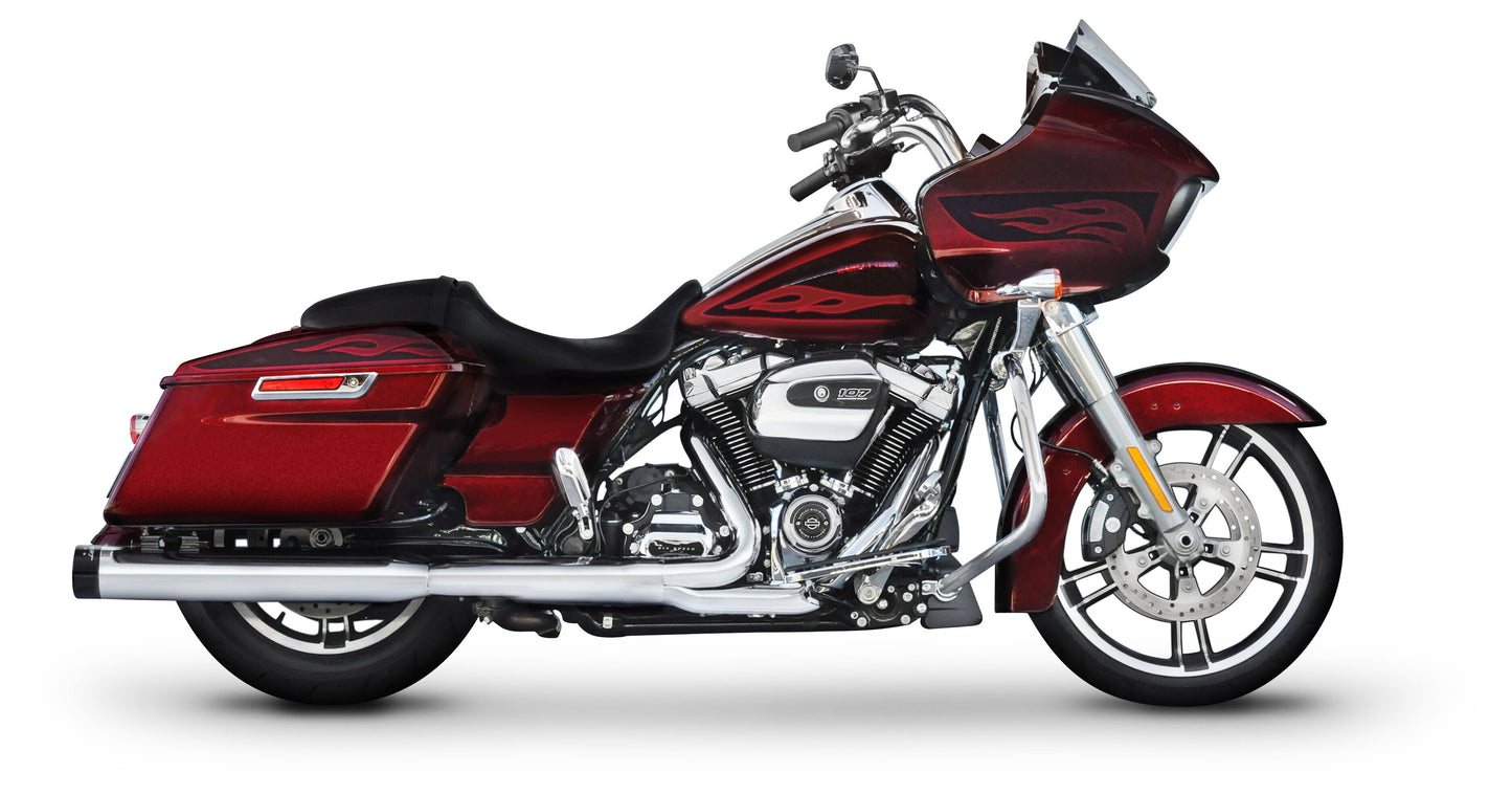 Silenciadores deslizantes Rinehart DBX 40 de 4" para Harley Touring