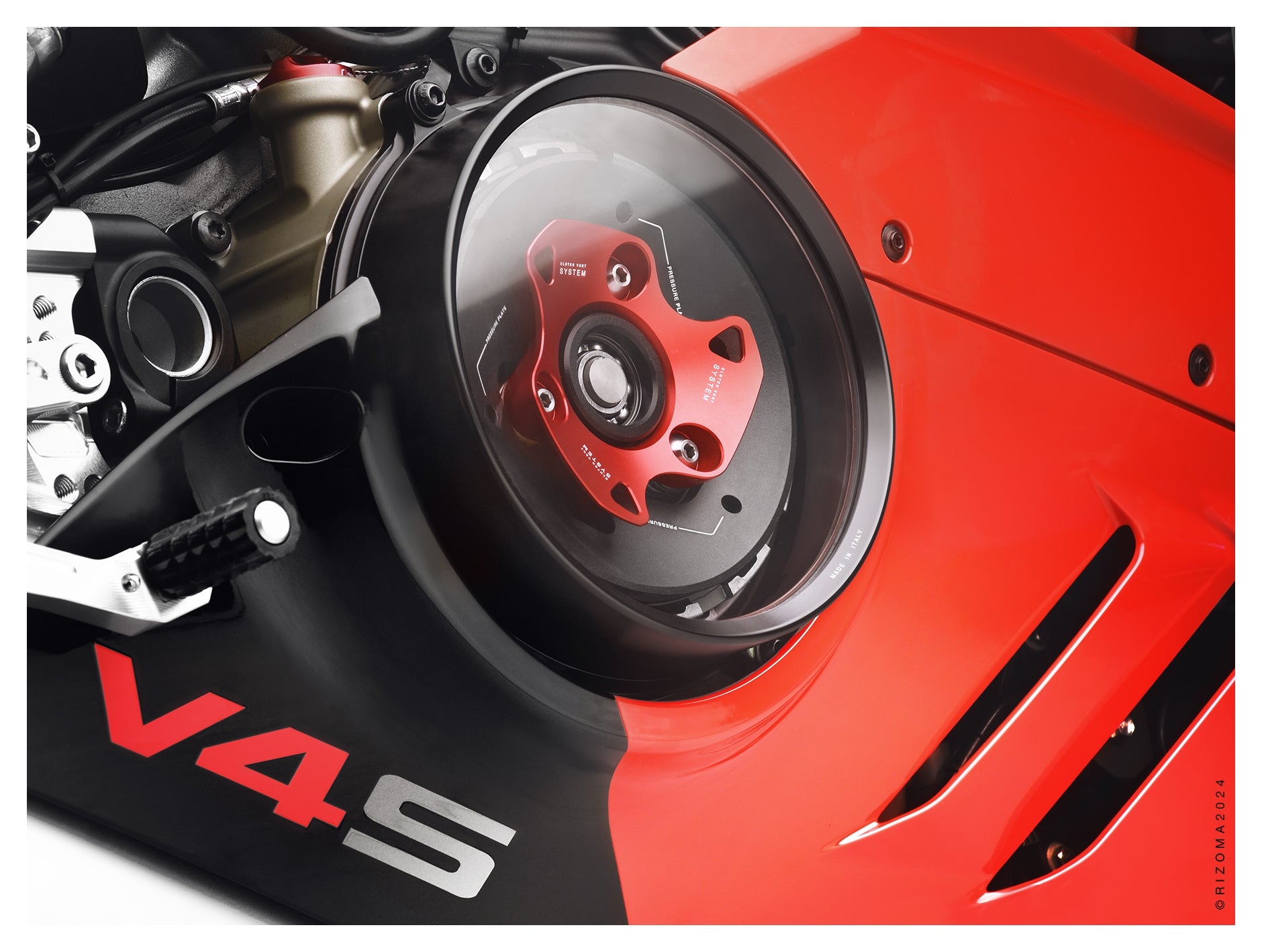 Tapa de embrague transparente Rizoma Ducati