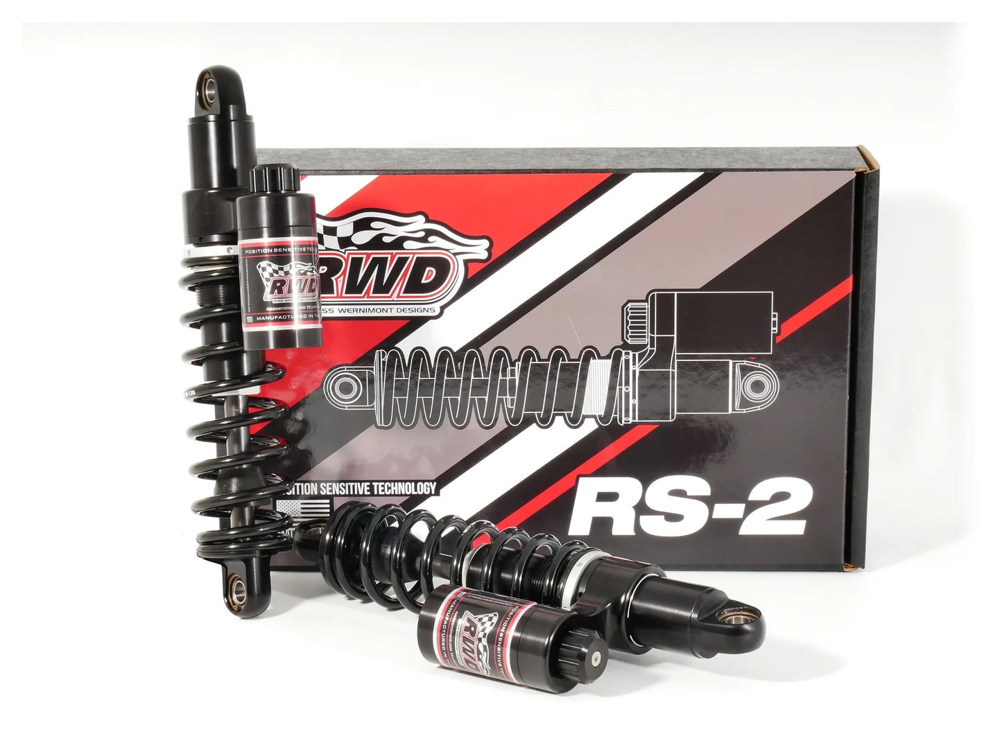 Juego de amortiguadores RWD V-Twin RS2 para Harley