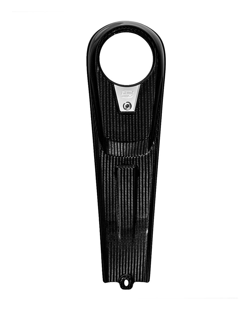 Consola de tablero de fibra de carbono Saddlemen para Harley