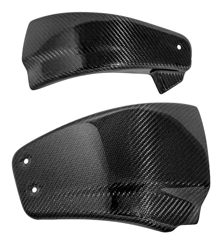 Cubiertas laterales de fibra de carbono Saddlemen para Harley Softail