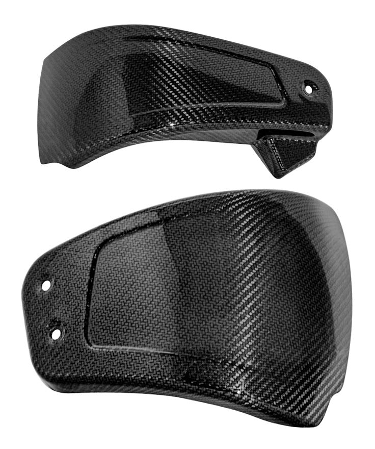 Cubiertas laterales de fibra de carbono Saddlemen para Harley Softail