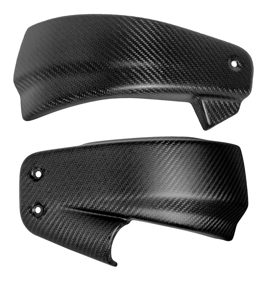 Cubiertas laterales de fibra de carbono Saddlemen para Harley Softail