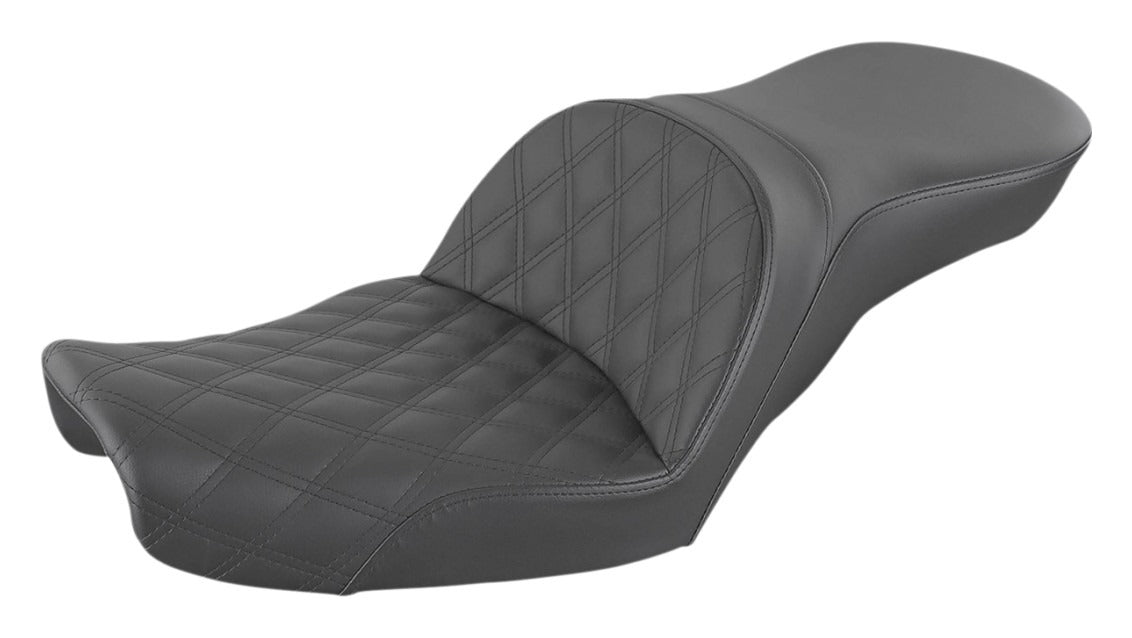 Asiento Saddlemen Explorer LS con costuras de celosía para Harley