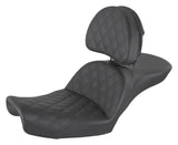 Asiento Saddlemen Explorer LS con costuras de celosía para Harley