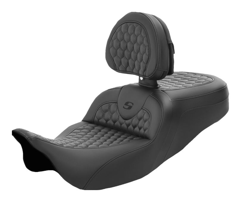 Asiento Saddlemen Roadsofa HC Honeycomb para dos personas para Harley