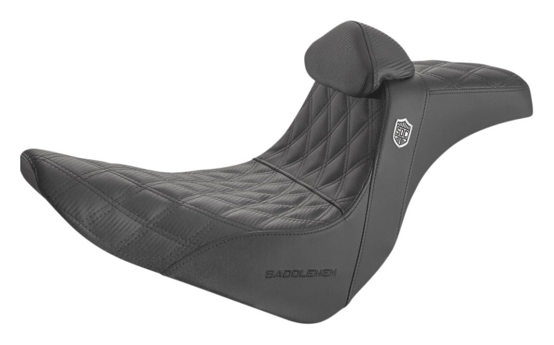 Asiento con agarre de alto rendimiento Saddlemen Pro Series SDC para Harley