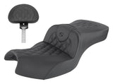 Saddlemen Roadsofa LS Lattice Stitch - Asiento doble para Indian