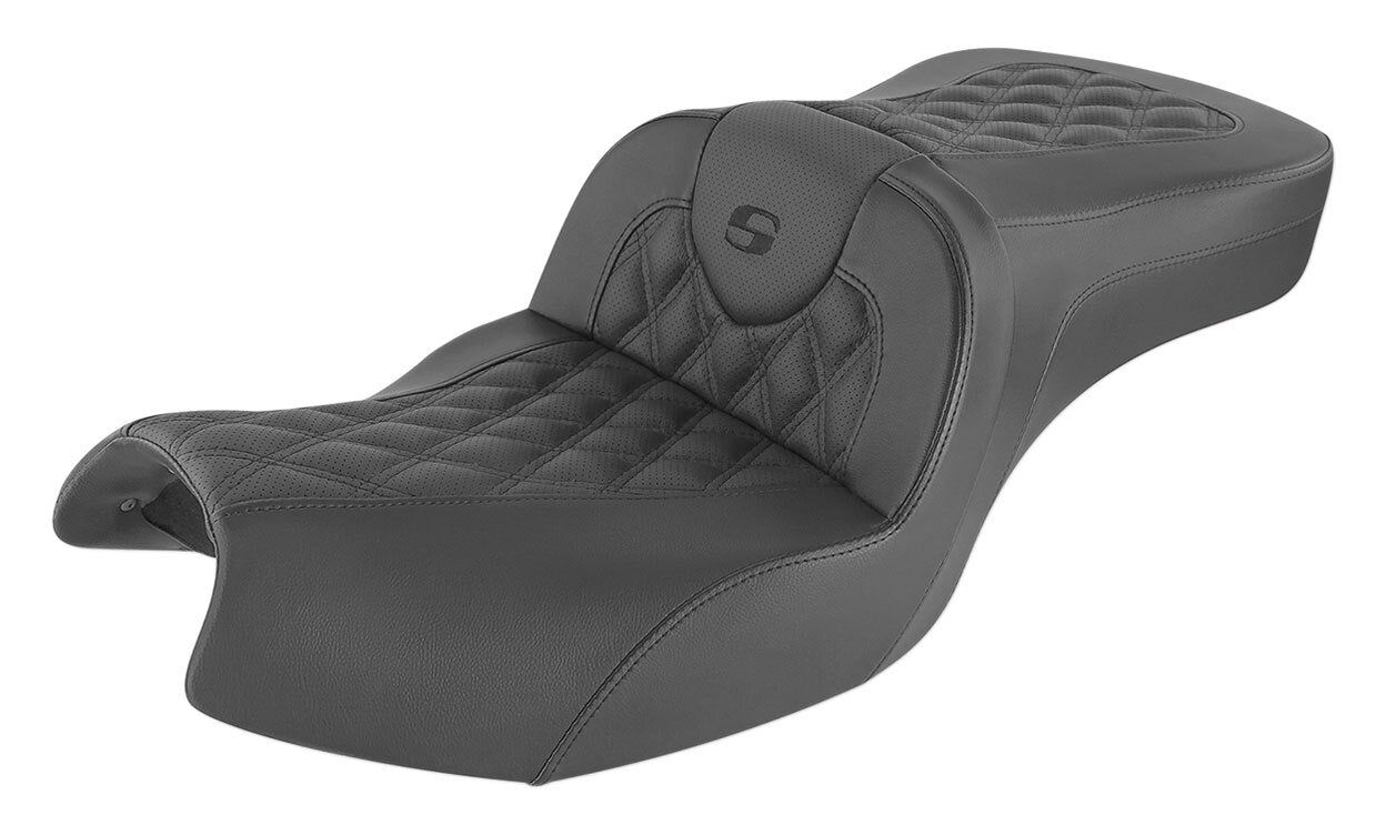 Saddlemen Roadsofa LS Lattice Stitch - Asiento doble para Indian