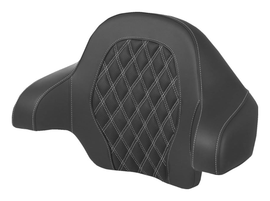 Cojín de respaldo Saddlemen RoadSofa LS con costuras enrejadas para Harley Touring (2014-2026)
