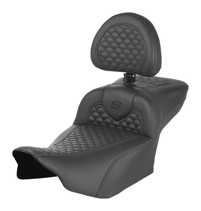 Asiento doble a escala Dragon de Saddlemen Roadsofa DS para Harley Touring