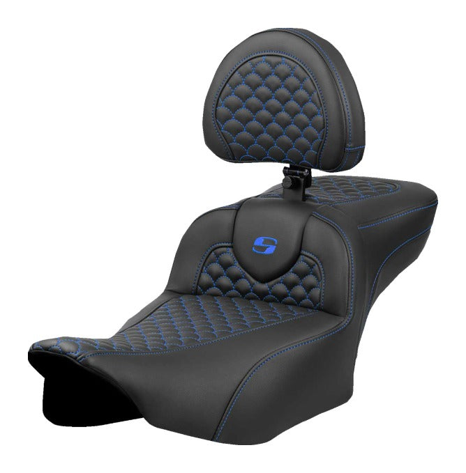 Asiento doble a escala Dragon de Saddlemen Roadsofa DS para Harley Touring