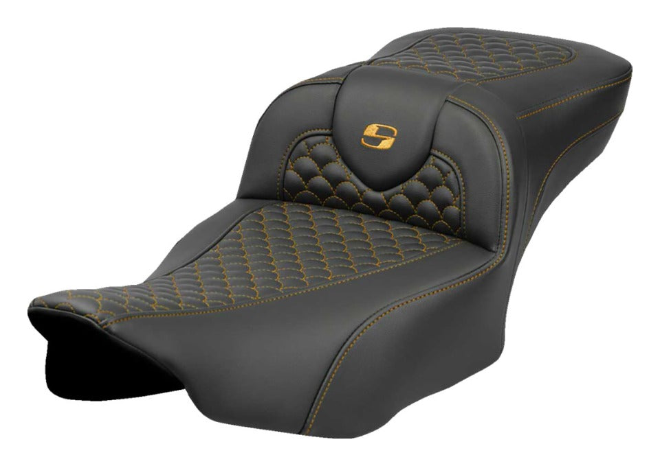Asiento doble a escala Dragon de Saddlemen Roadsofa DS para Harley Touring
