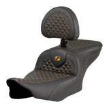 Asiento doble a escala Dragon de Saddlemen Roadsofa DS para Harley Touring
