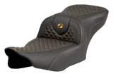Asiento doble a escala Dragon de Saddlemen Roadsofa DS para Harley Touring