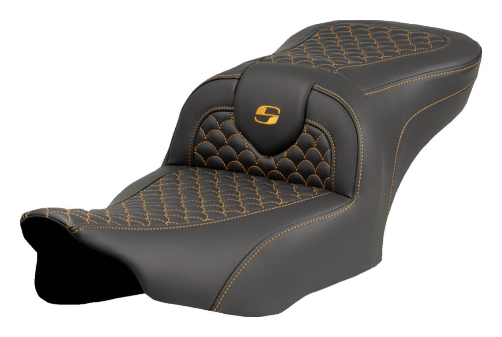 Asiento doble a escala Dragon de Saddlemen Roadsofa DS para Harley Touring