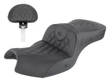 Saddlemen Roadsofa LS Lattice Stitch - Asiento doble para Indian