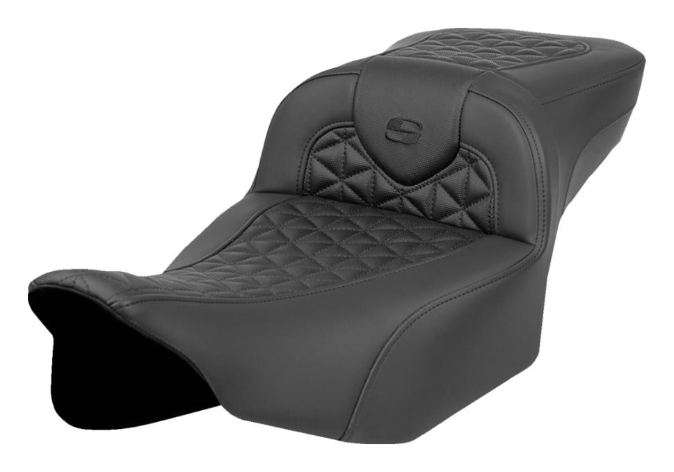 Asiento doble Saddlemen Roadsofa Tri Gripper para Harley Touring