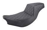Asiento Saddlemen Step-Up LS con costura de celosía para Indian
