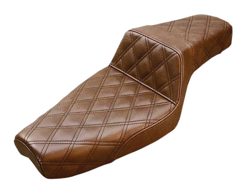 Asiento Saddlemen Step-Up LS con costura de celosía para Indian