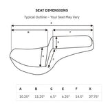 Asiento Saddlemen Step-Up LS con costuras de celosía para Indian Scout 2025-2026