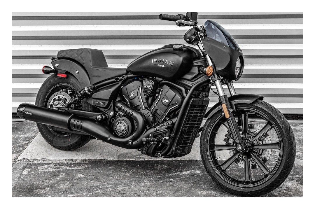 Asiento Saddlemen Step-Up LS con costuras de celosía para Indian Scout 2025-2026