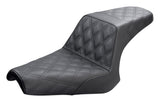Asiento Saddlemen Step-Up LS con costuras de celosía para Yamaha Bolt (2014-2025)