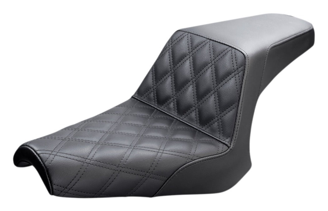 Asiento Saddlemen Step-Up LS con costuras de celosía para Yamaha Bolt (2014-2025)