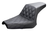Asiento Saddlemen Step-Up LS con costuras de celosía para Yamaha Bolt (2014-2025)