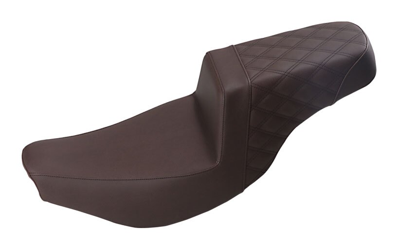 Asiento Saddlemen Step-Up LS con costura de celosía para Indian