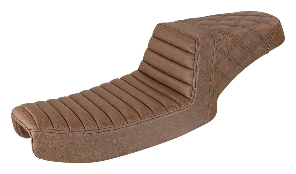 Asiento Saddlemen Step-Up TTR Tuck and Roll para Harley