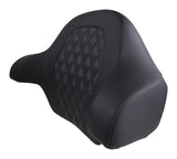 Cojín de respaldo Saddlemen RoadSofa LS con costuras enrejadas para Harley Touring (2014-2026)