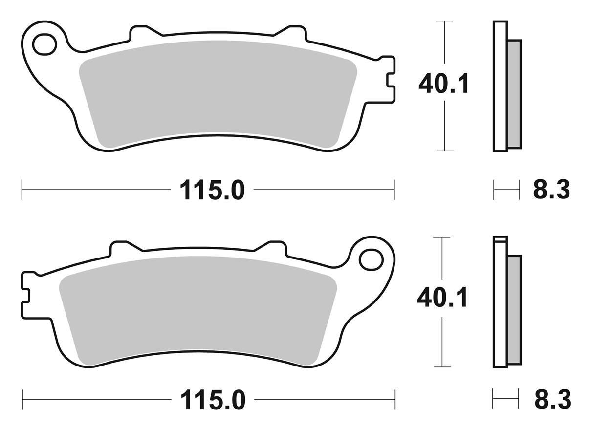 Pastillas de freno traseras sinterizadas SBS LS