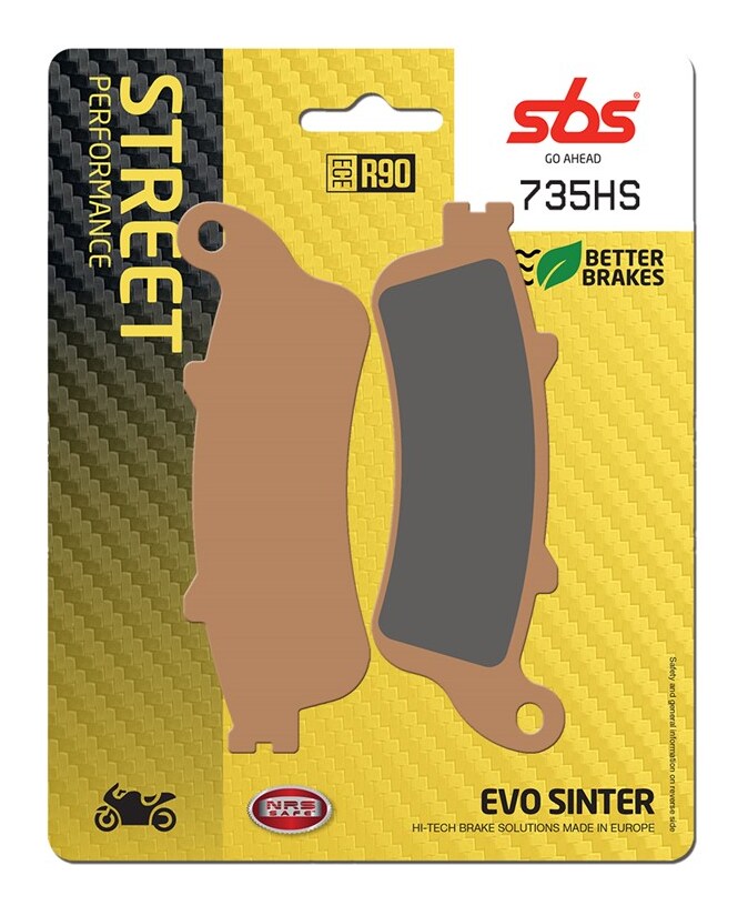 Pastillas de freno delanteras sinterizadas SBS HS
