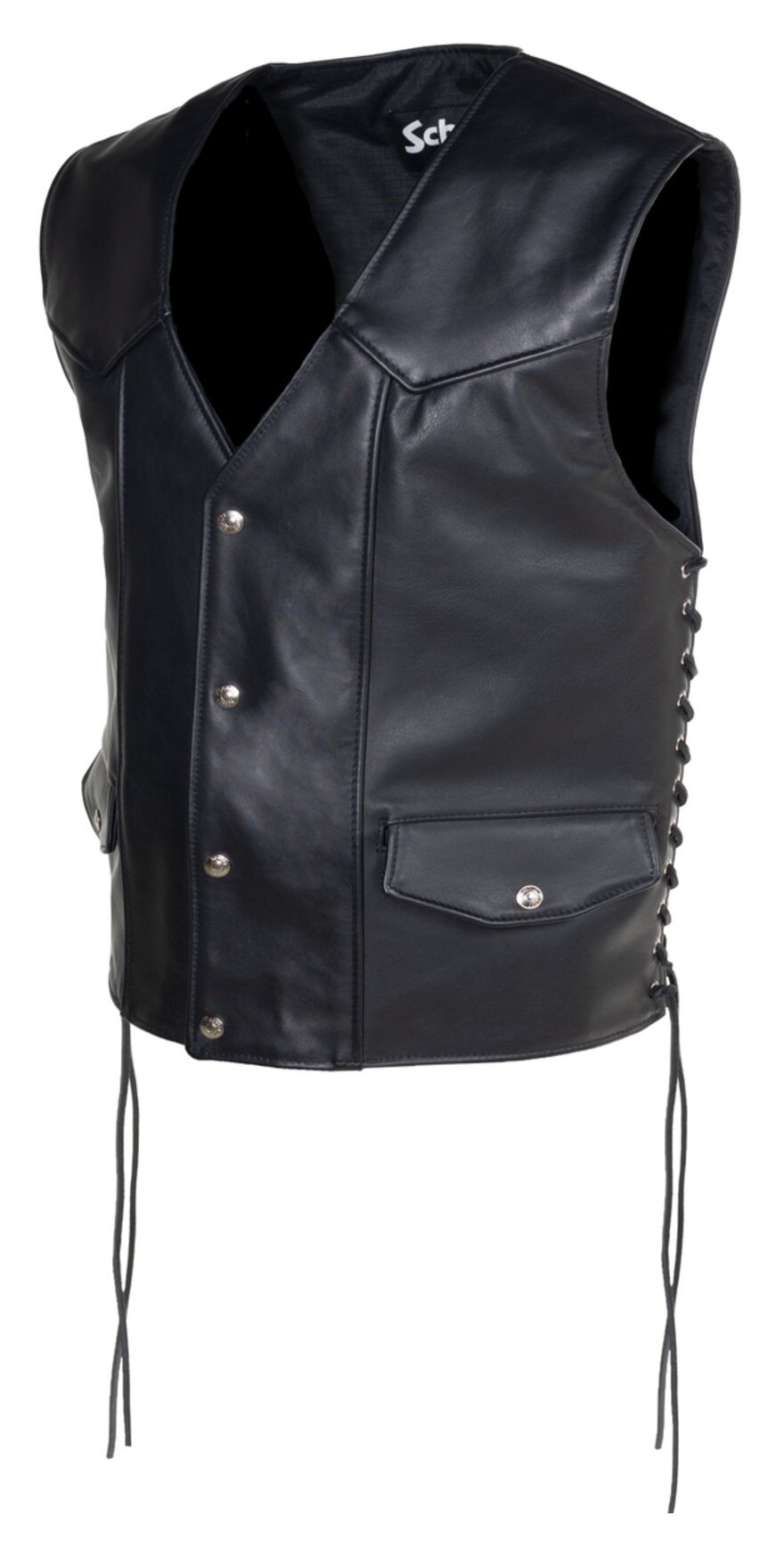 Schott Genuine Pebbled Biker Chaleco