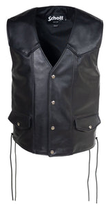 Schott Genuine Pebbled Biker Chaleco