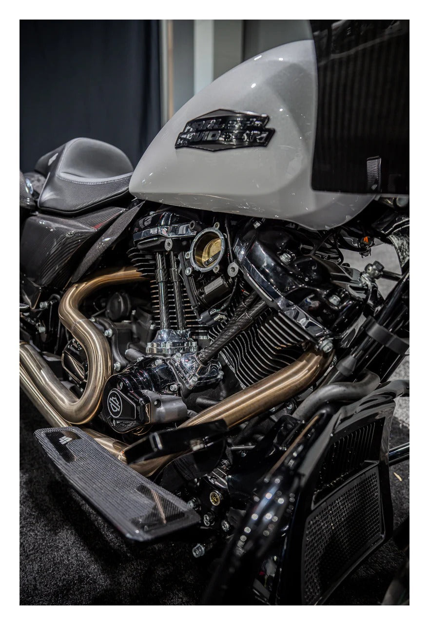 Tubos de empuje de fibra de carbono SlyFox Performance para Harley Milwaukee-Eight (2017-2026)