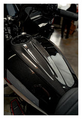 Consola de tanque de fibra de carbono SlyFox Performance para Harley FLHX/FLTRX 2023-2026
