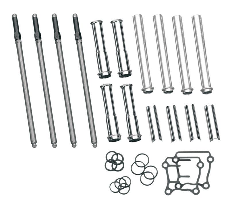 Kit completo de varilla de empuje y tubo S&S Cycle para Harley