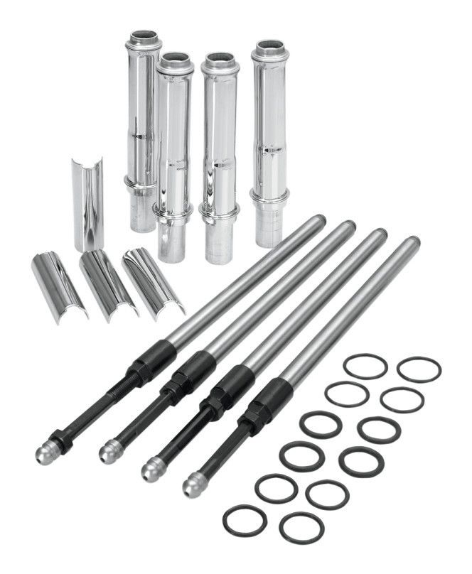 Kit completo de varilla de empuje y tubo S&S Cycle para Harley