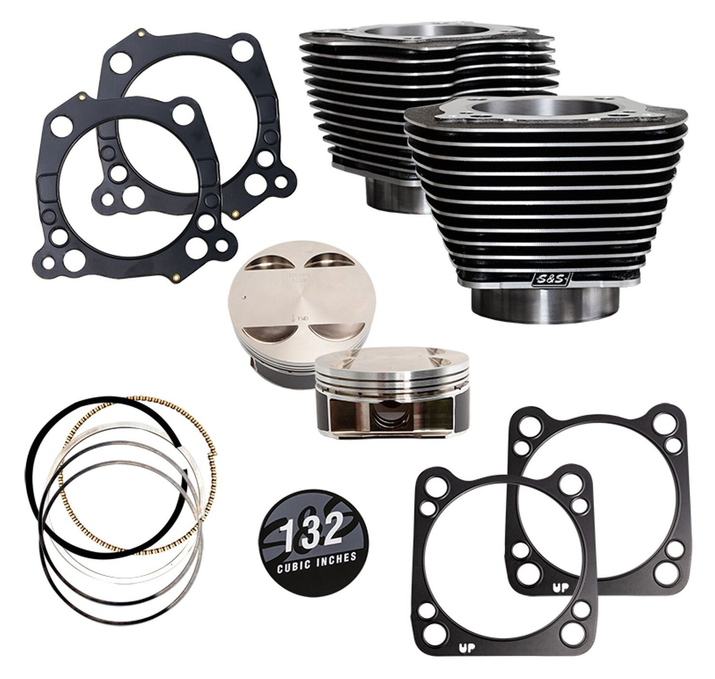 Kit de cilindros S&S Cycle de 132" de gran diámetro para Harley-Davidson Milwaukee Eight de 114" (2017-2026)