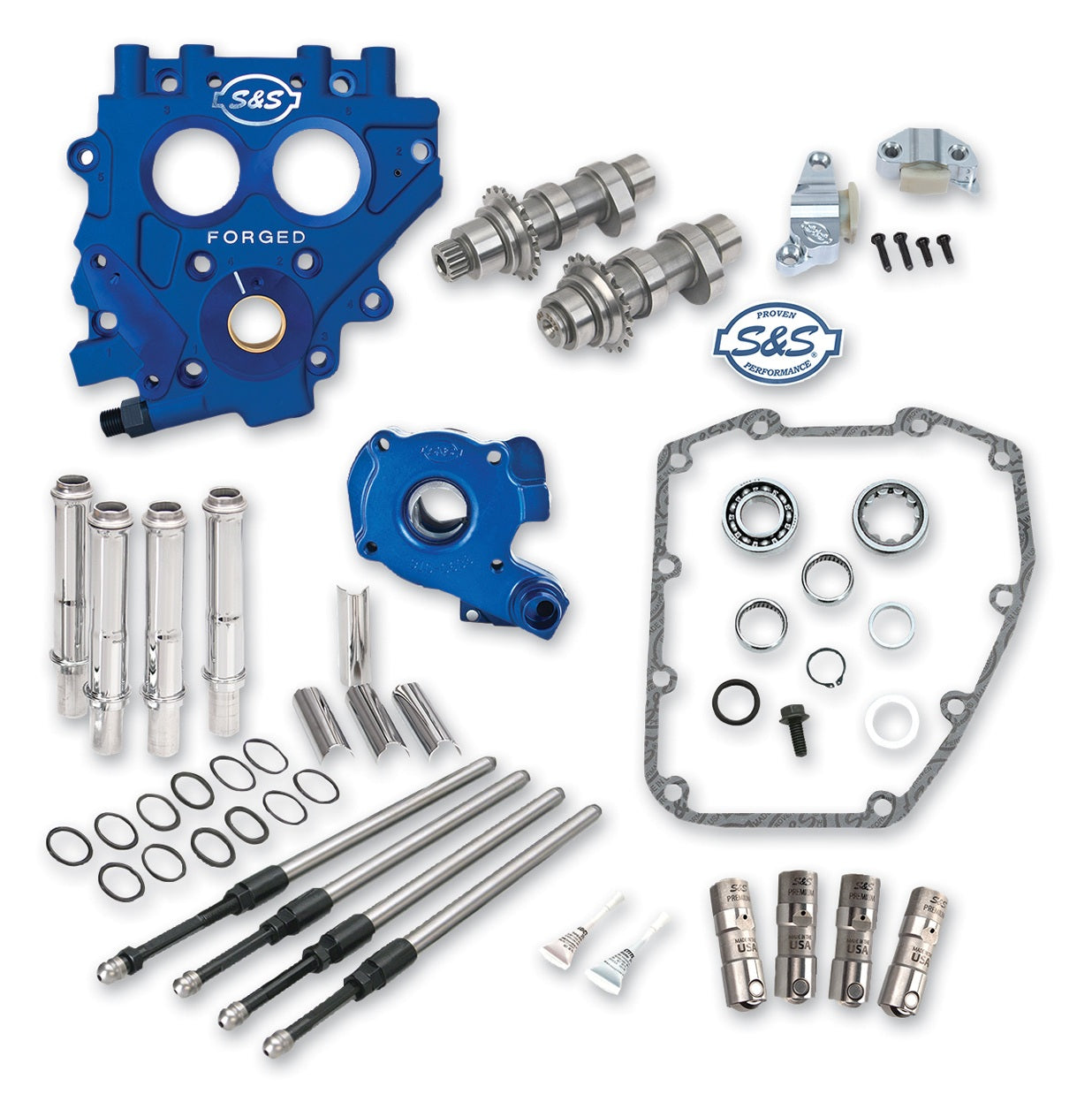 Kit de levas de transmisión por cadena estándar S&S Cycle 509C para Harley Twin Cam (1999-2006)