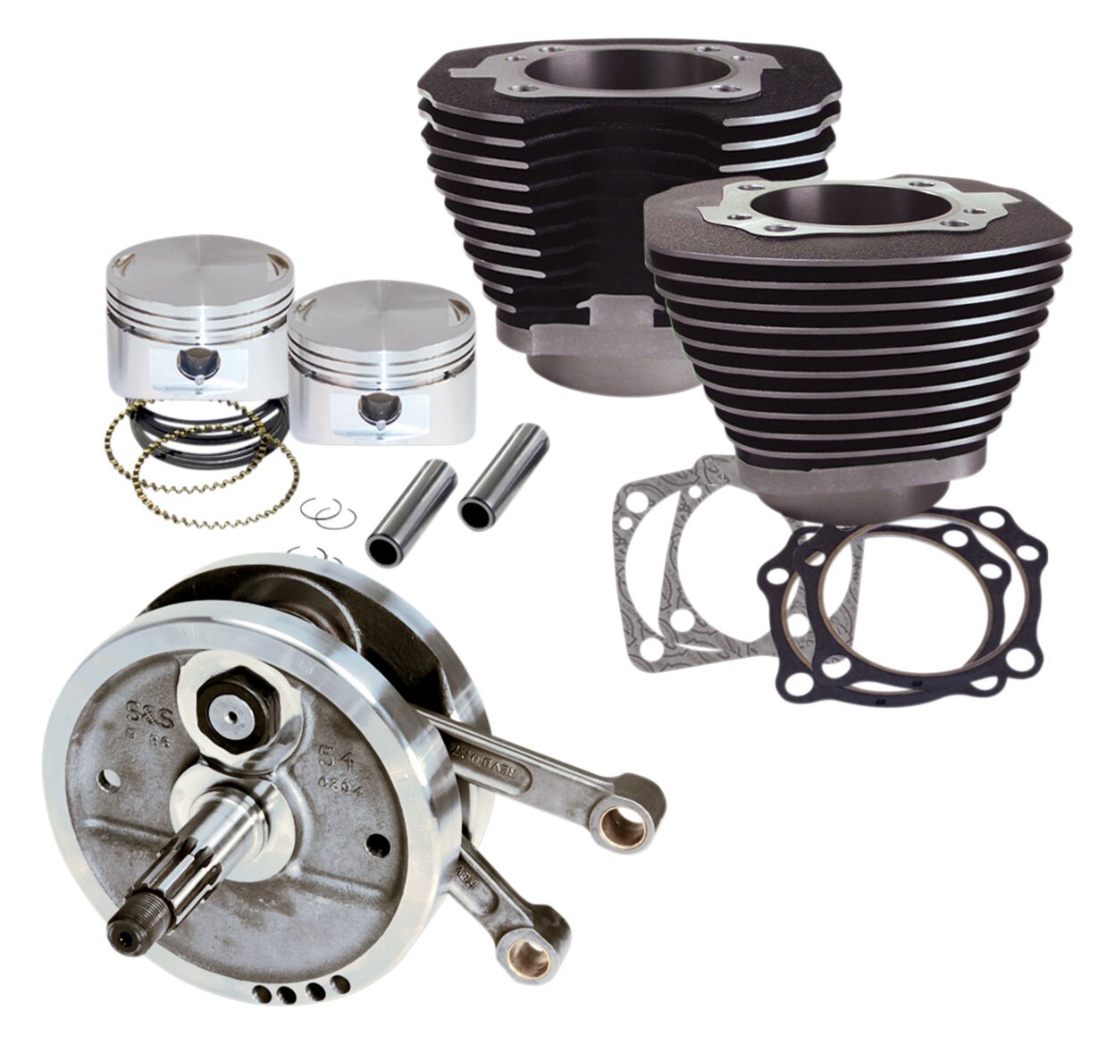 Kit de motor S&S Cycle Sidewinder Big Bore Stroker de 96" para Harley Evo Big Twin (1984-2000)