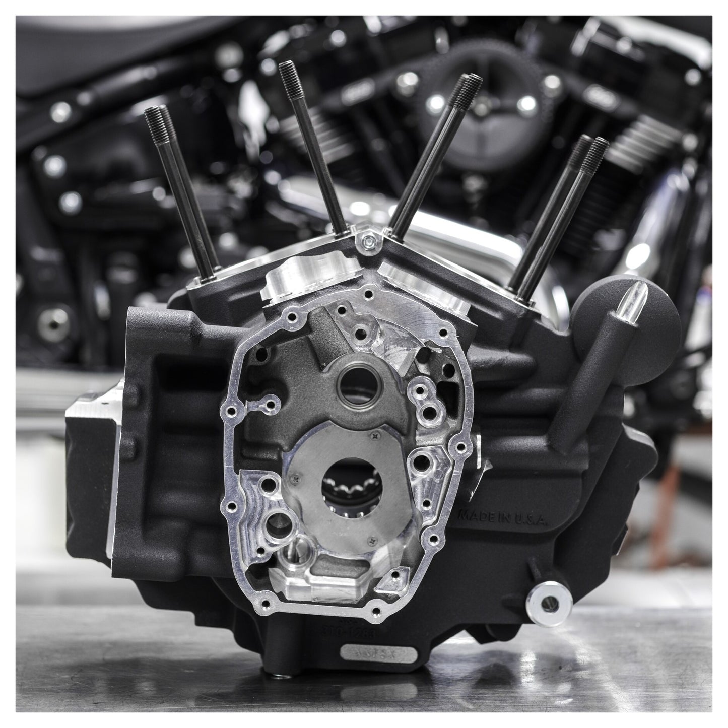 Conjunto de cárter S&S Cycle MK-Series para Harley M8