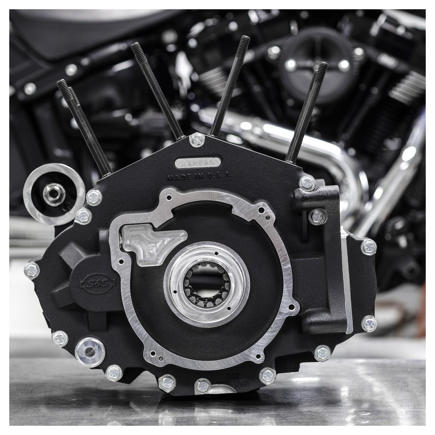 Conjunto de cárter S&S Cycle MK-Series para Harley M8